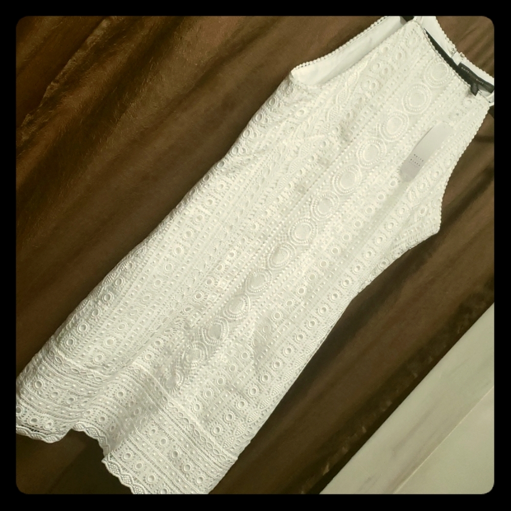 White lace dress